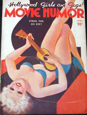MOVIE HUMOR magazine side cover Issue 21 April 1936
