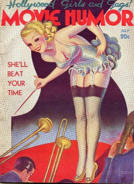 MOVIE HUMOR magazine side cover Issue 24 July 1936