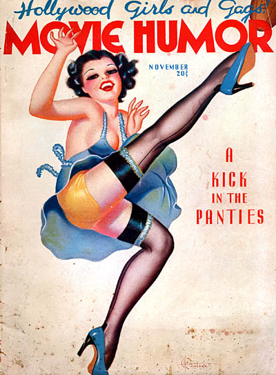 MOVIE HUMOR magazine side cover Issue 28 November 1936