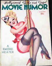 MOVIE HUMOR magazine side cover Issue 29 December 1936