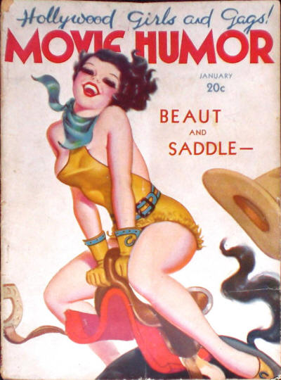 MOVIE HUMOR magazine side cover Issue 30 January 1937