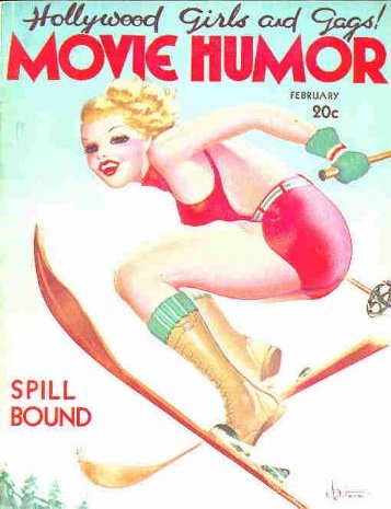 MOVIE HUMOR magazine side cover Issue 31 February 1937