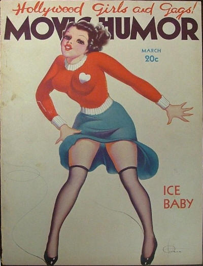 MOVIE HUMOR magazine side cover Issue 32 March 1937