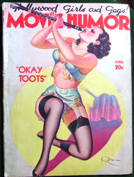 MOVIE HUMOR magazine side cover Issue 33 April 1937