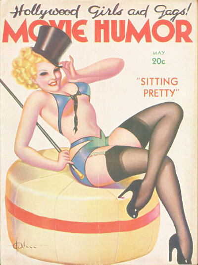 MOVIE HUMOR magazine side cover Issue 34 May 1937