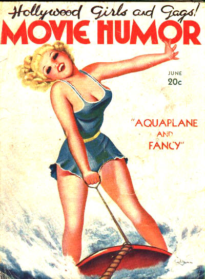 MOVIE HUMOR magazine side cover Issue 35 June 1937