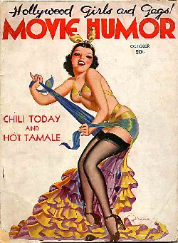 MOVIE HUMOR magazine side cover Issue 39 October 1937