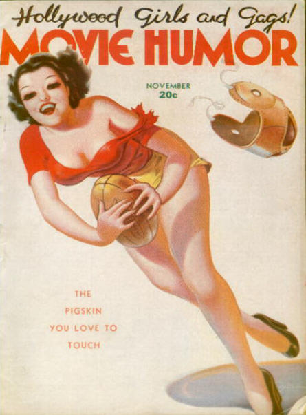 MOVIE HUMOR magazine side cover Issue 40 November 1937
