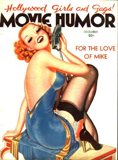 MOVIE HUMOR magazine side cover Issue 41 December 1937