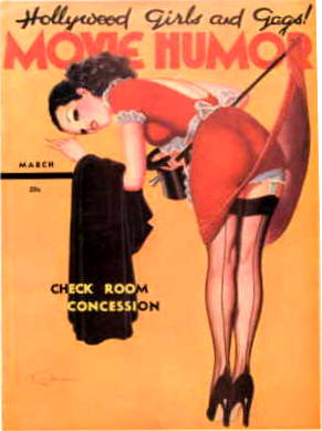 MOVIE HUMOR magazine side cover Issue 43 March 1938