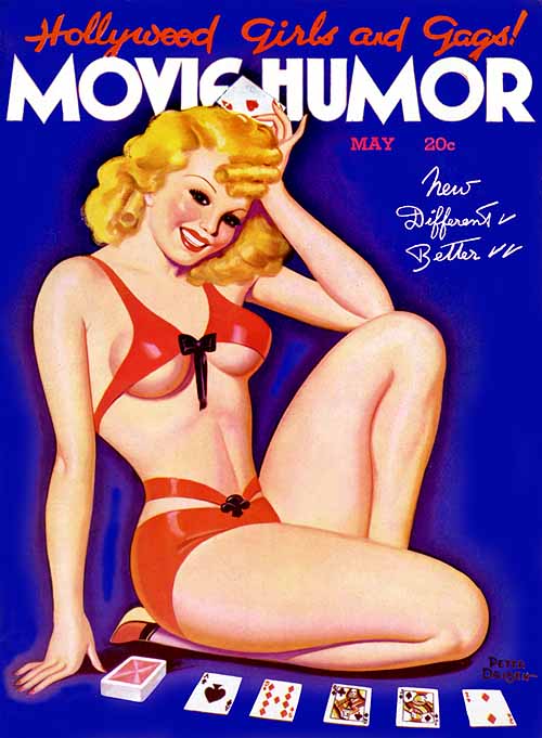 MOVIE HUMOR magazine side cover Issue 45 May 1938