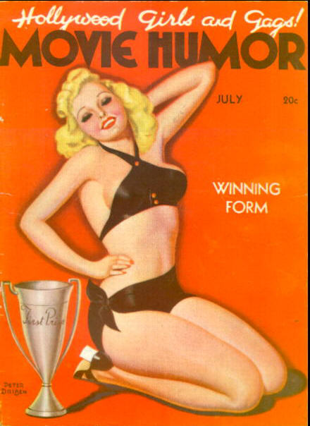 MOVIE HUMOR magazine side cover Issue 46 July 1938