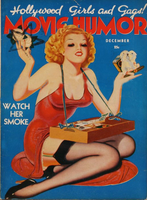 MOVIE HUMOR magazine side cover Issue 49 December 1938