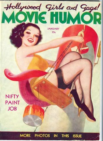 MOVIE HUMOR magazine side cover Issue 50 January 1939
