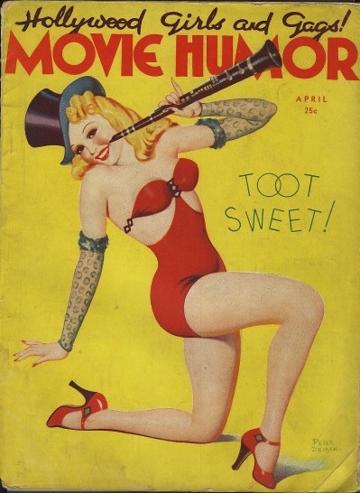 MOVIE HUMOR magazine side cover Issue 53 April 1939