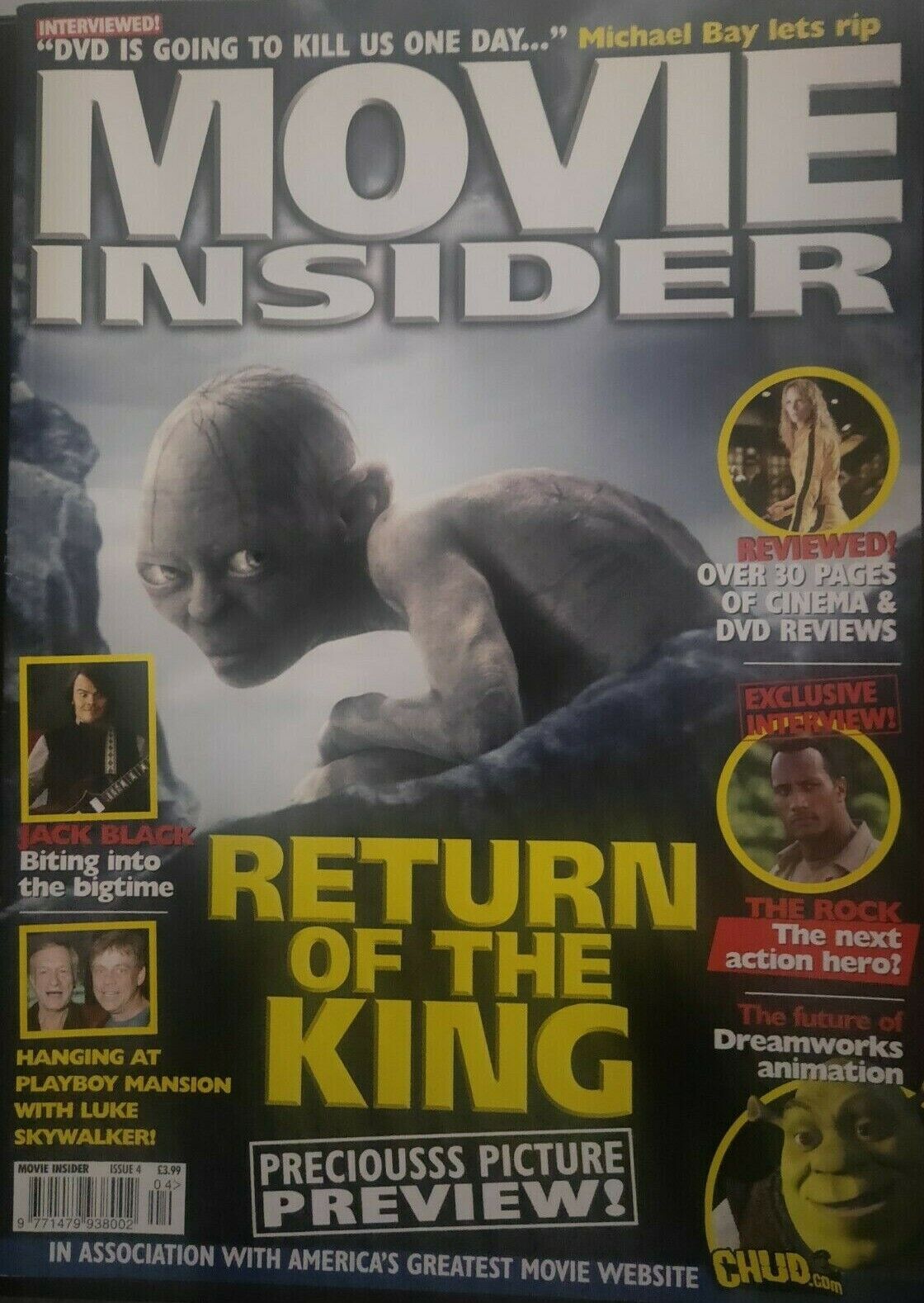 MOVIE INSIDER magazine side cover Issue 4 October 2003
