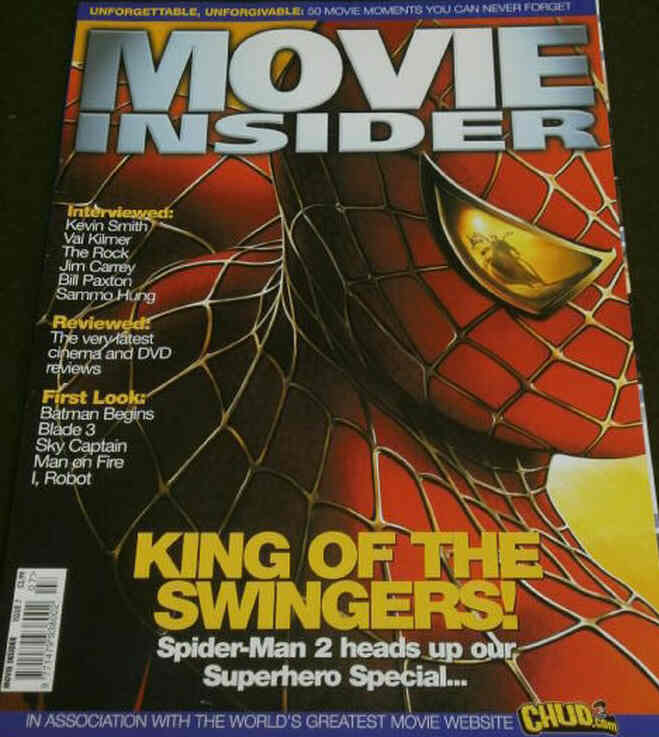 MOVIE INSIDER magazine side cover Issue 7  2004