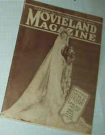 MOVIELAND MAGAZINE magazine side cover 7 March 1925