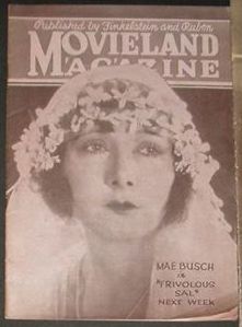 MOVIELAND MAGAZINE magazine side cover  1925
