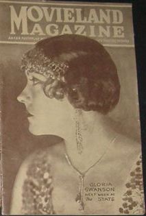 MOVIELAND MAGAZINE magazine side cover  1925