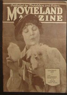 MOVIELAND MAGAZINE magazine side cover  1925