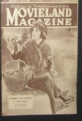 MOVIELAND MAGAZINE magazine side cover  1925