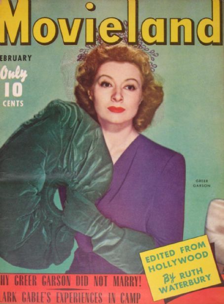 MOVIELAND/MOVIELAND AND TV TIME magazine side cover Issue 1 February 1943