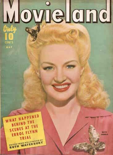 MOVIELAND/MOVIELAND AND TV TIME magazine side cover May 1943