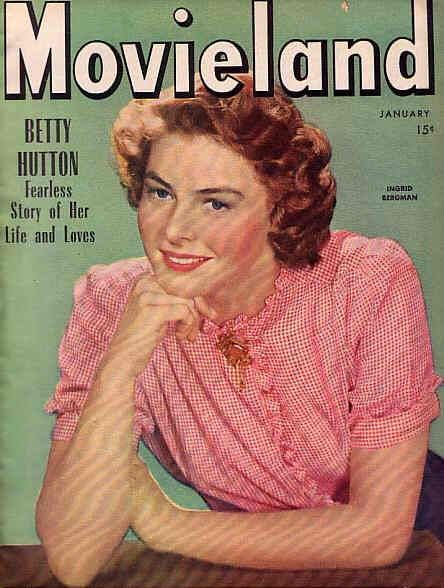 MOVIELAND/MOVIELAND AND TV TIME magazine side cover January 1944
