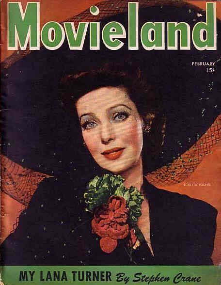 MOVIELAND/MOVIELAND AND TV TIME magazine side cover February 1944