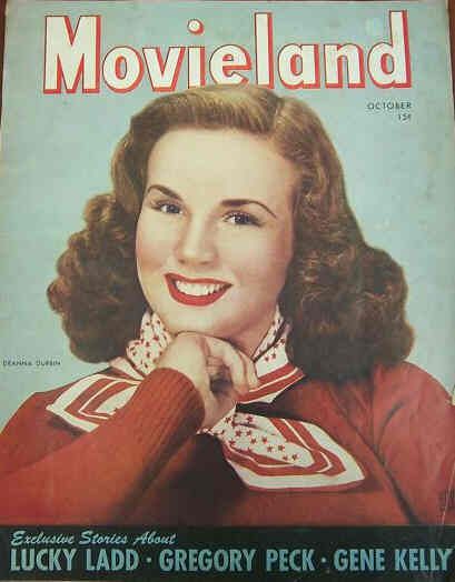 MOVIELAND/MOVIELAND AND TV TIME magazine side cover October 1944