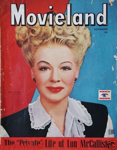 MOVIELAND/MOVIELAND AND TV TIME magazine side cover November 1944