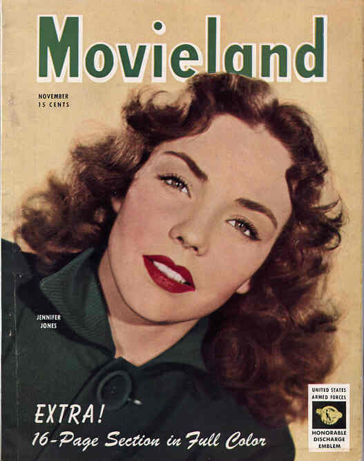 MOVIELAND/MOVIELAND AND TV TIME magazine side cover November 1945