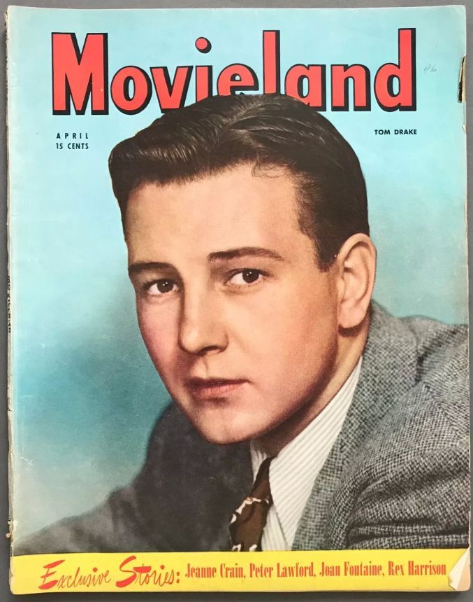MOVIELAND/MOVIELAND AND TV TIME magazine side cover April 1946