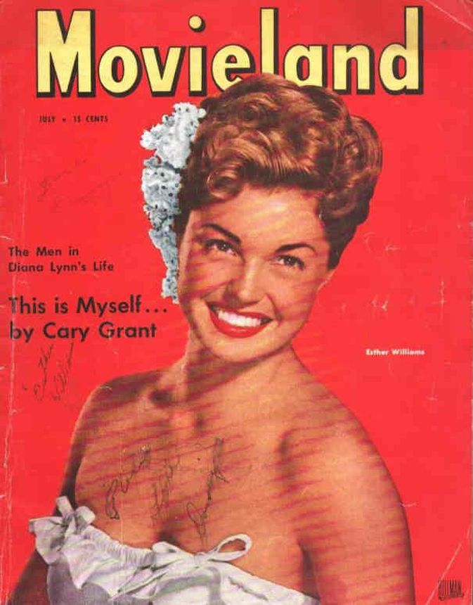 MOVIELAND/MOVIELAND AND TV TIME magazine side cover July 1946