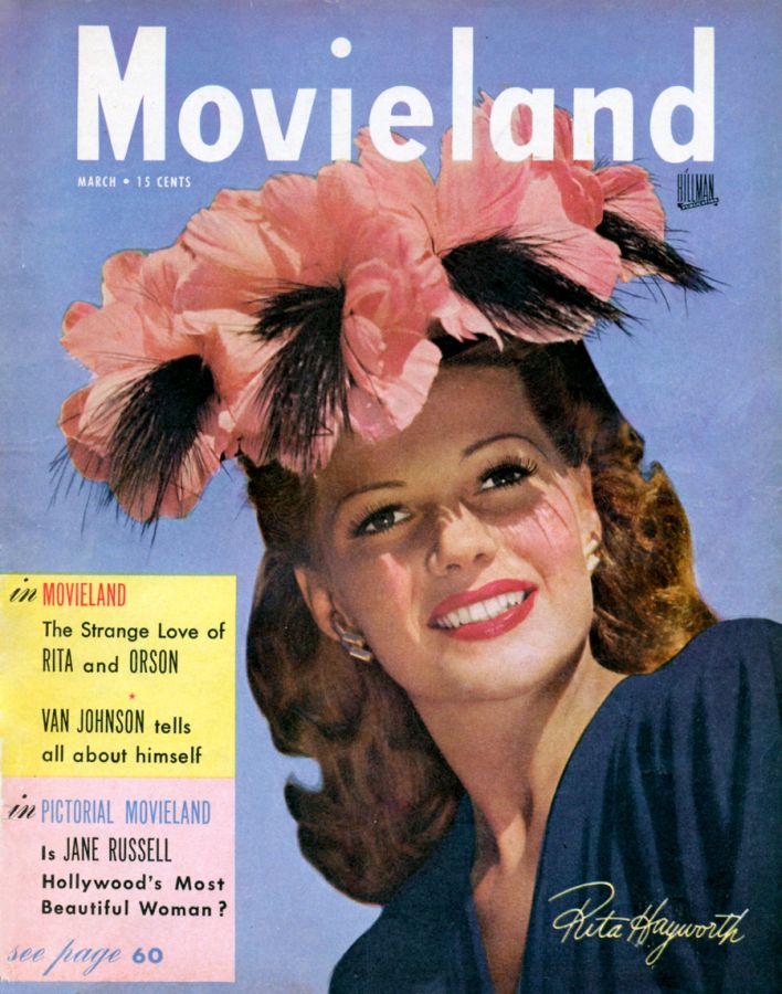 MOVIELAND/MOVIELAND AND TV TIME magazine side cover March 1947