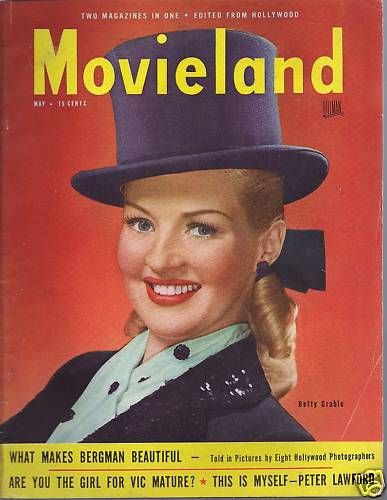 MOVIELAND/MOVIELAND AND TV TIME magazine side cover May 1947