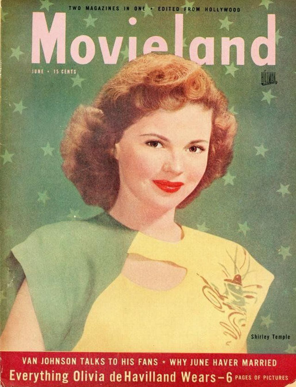 MOVIELAND/MOVIELAND AND TV TIME magazine side cover June 1947