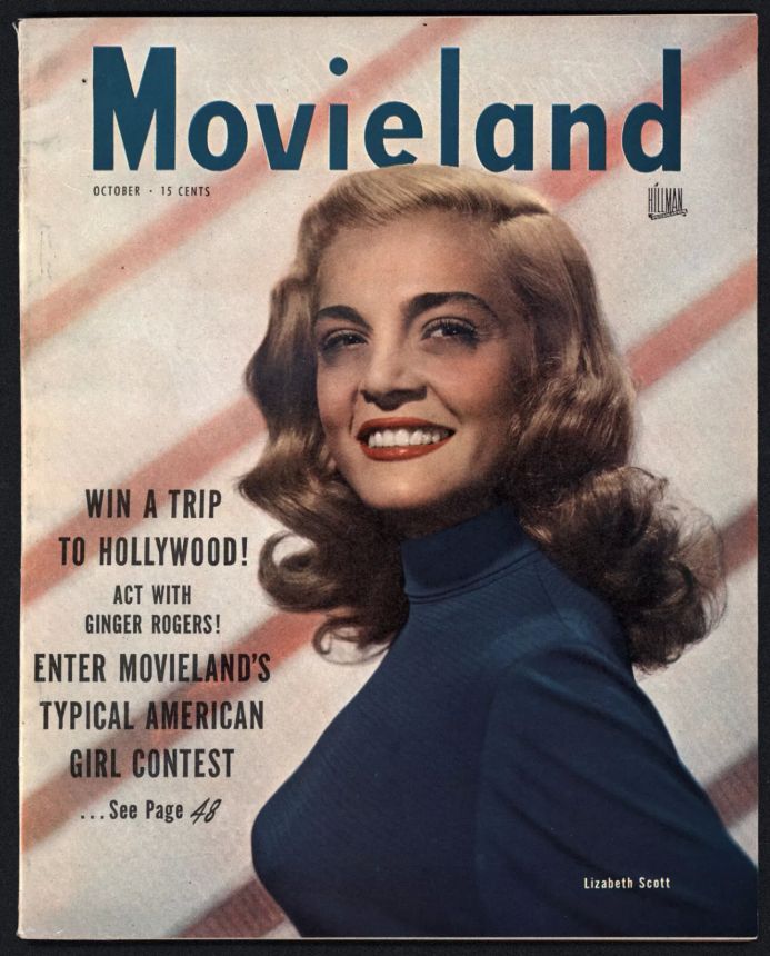 MOVIELAND/MOVIELAND AND TV TIME magazine side cover October 1947