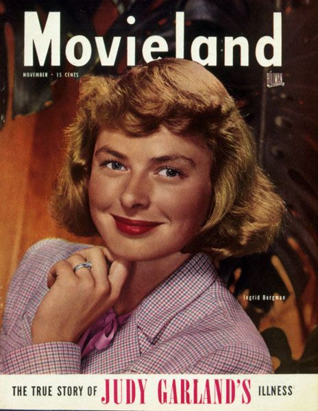 MOVIELAND/MOVIELAND AND TV TIME magazine side cover November 1947