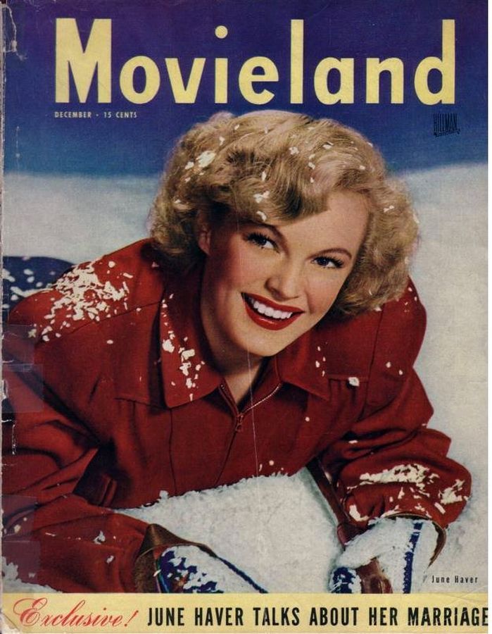 MOVIELAND/MOVIELAND AND TV TIME magazine side cover December 1947