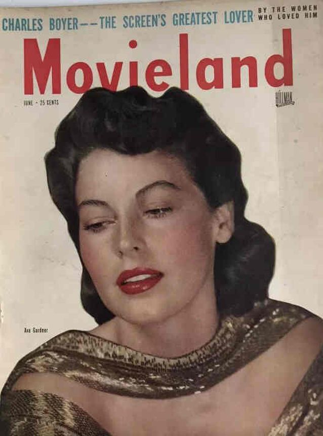MOVIELAND/MOVIELAND AND TV TIME magazine side cover June 1948