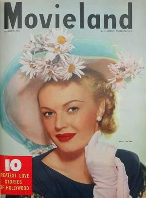 MOVIELAND/MOVIELAND AND TV TIME magazine side cover August 1948