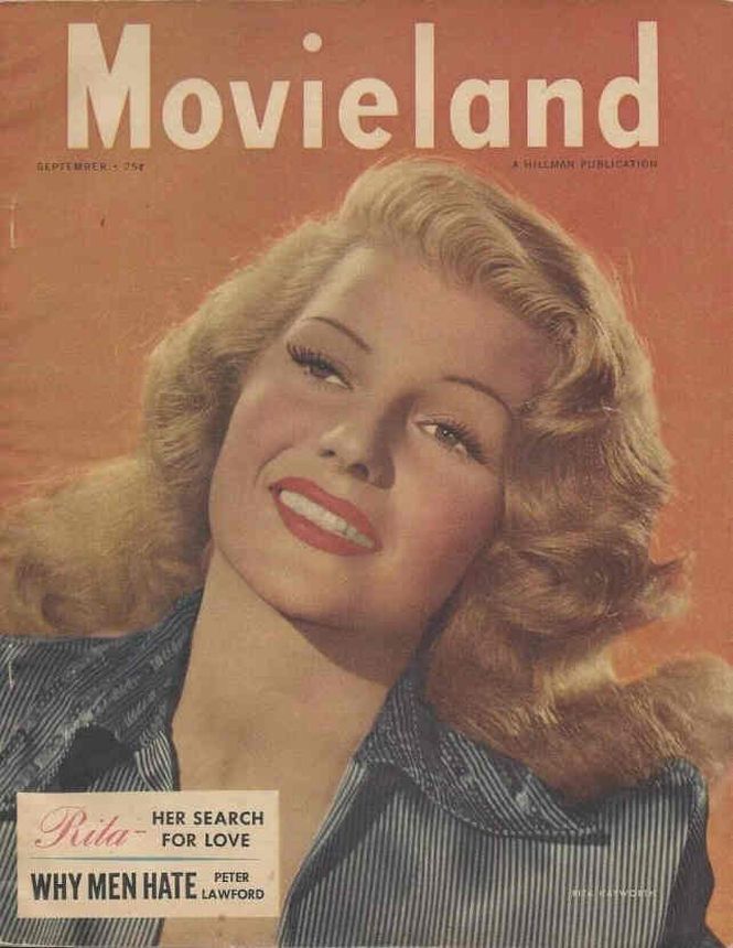 MOVIELAND/MOVIELAND AND TV TIME magazine side cover September 1948