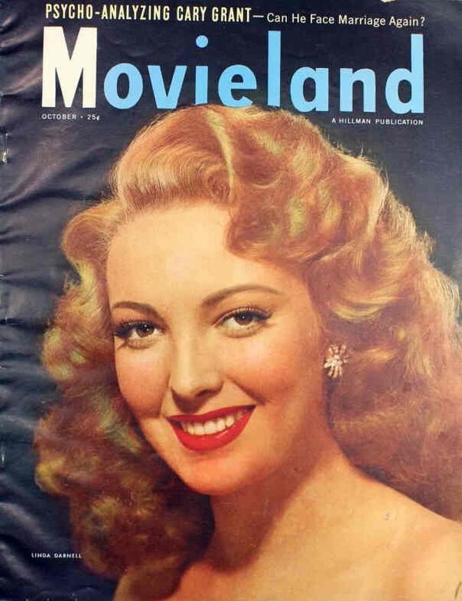 MOVIELAND/MOVIELAND AND TV TIME magazine side cover October 1948
