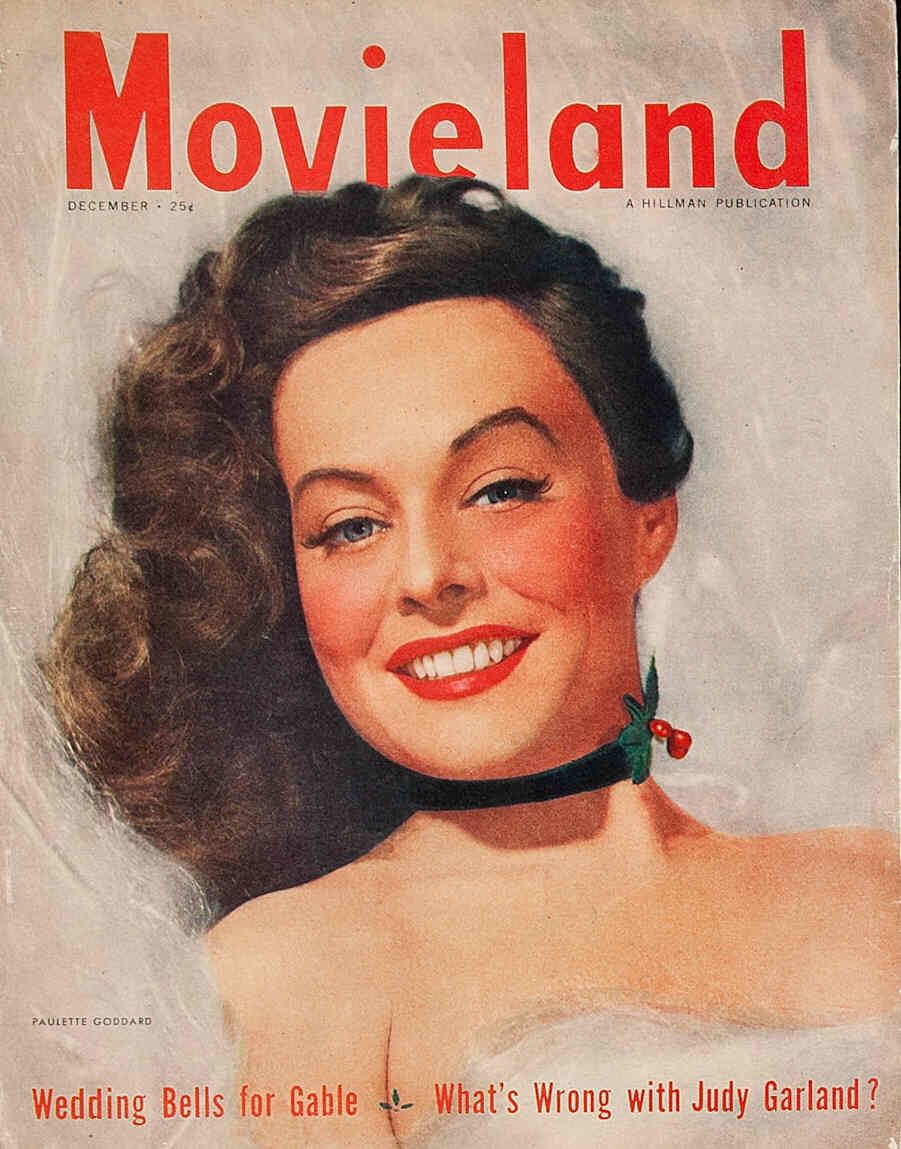 MOVIELAND/MOVIELAND AND TV TIME magazine side cover December 1948