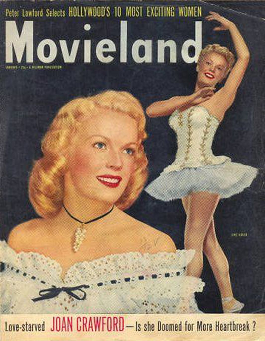 MOVIELAND/MOVIELAND AND TV TIME magazine side cover January 1949