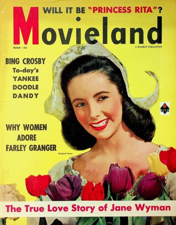 MOVIELAND/MOVIELAND AND TV TIME magazine side cover March 1949