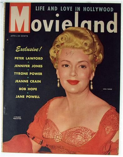 MOVIELAND/MOVIELAND AND TV TIME magazine side cover April 1949