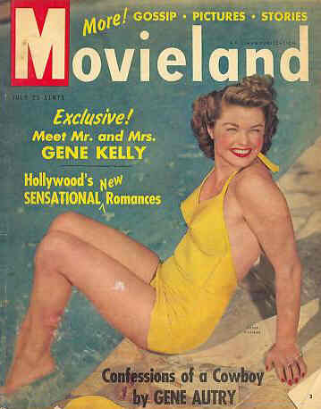 MOVIELAND/MOVIELAND AND TV TIME magazine side cover July 1949